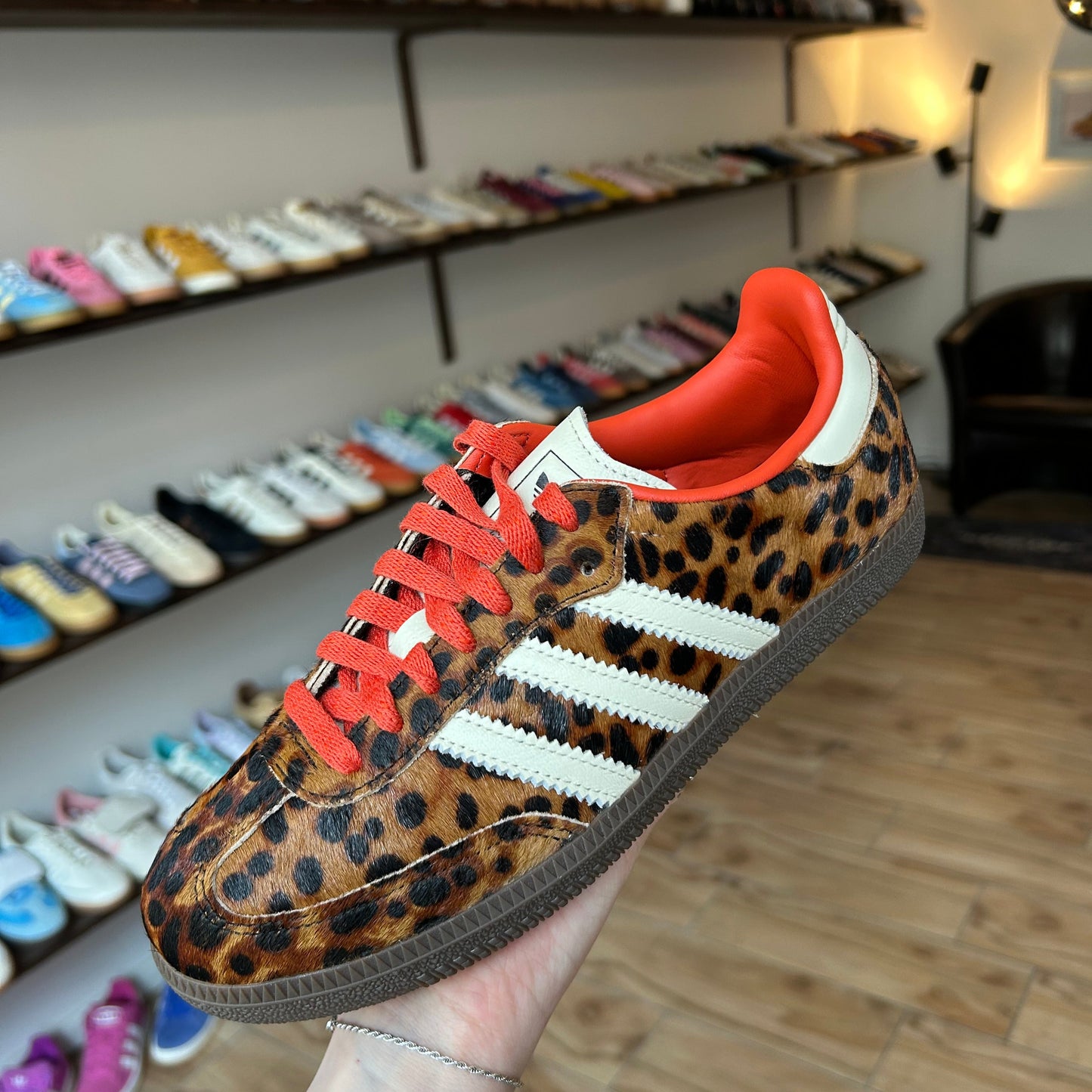 Adidas Samba OG Preloved Rot Leopard (Damen)