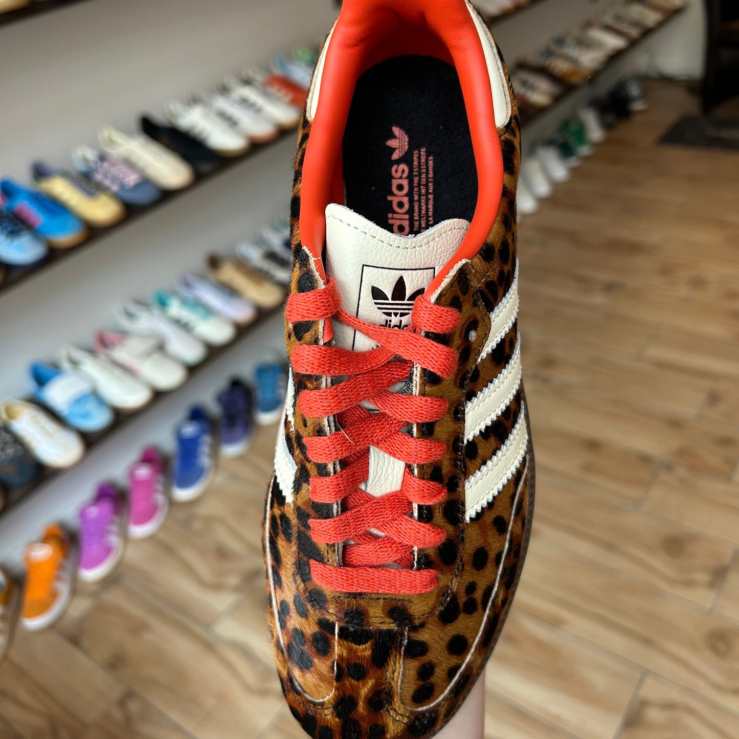 Adidas Samba OG Preloved Rot Leopard (Damen)