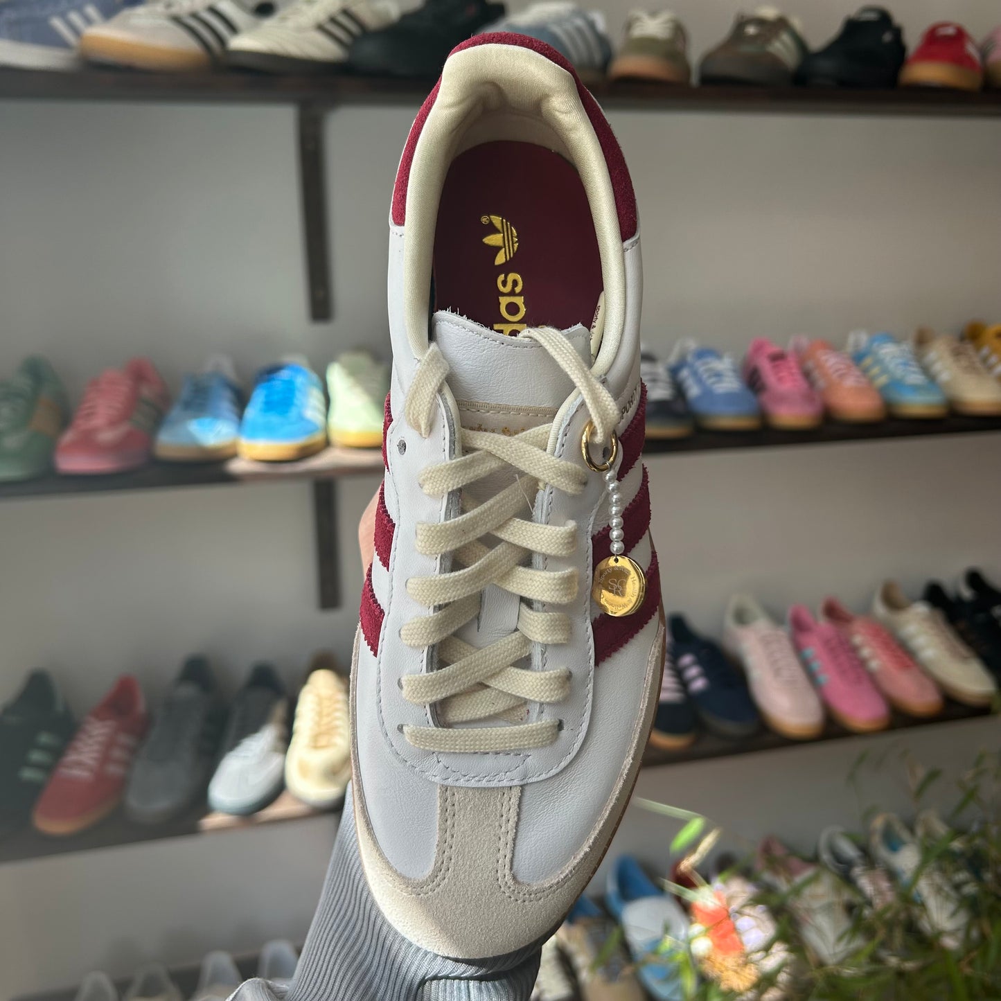 adidas Samba Sporty & Rich White Collegiate Burgundy