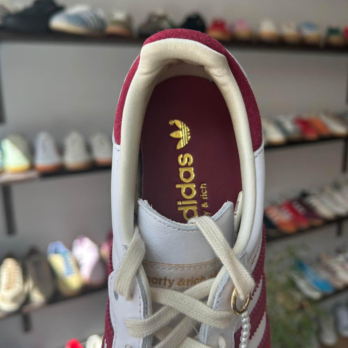 adidas Samba Sporty & Rich White Collegiate Burgundy