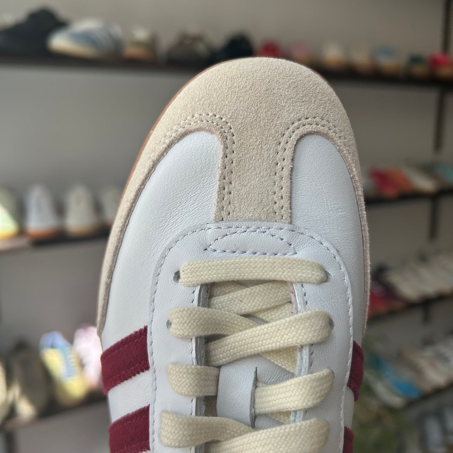 adidas Samba Sporty & Rich White Collegiate Burgundy