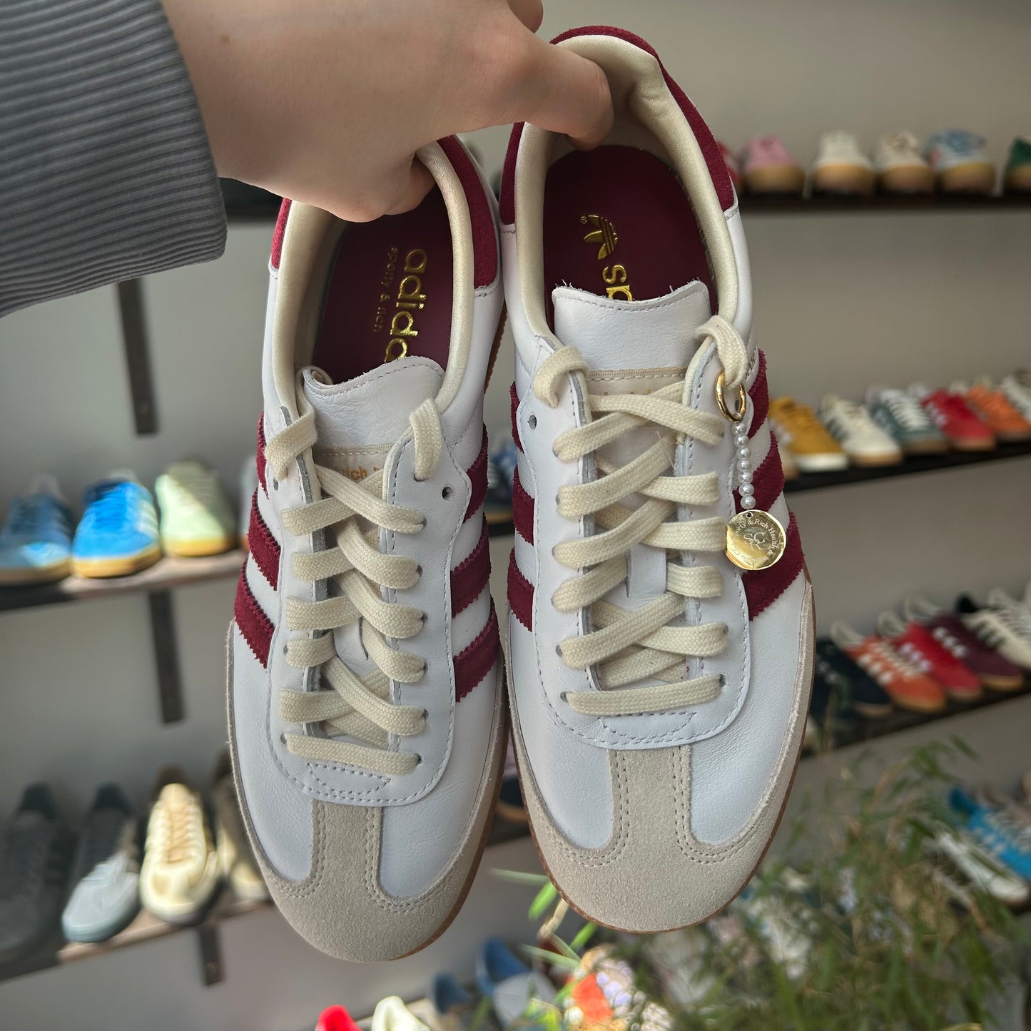 adidas Samba Sporty & Rich White Collegiate Burgundy