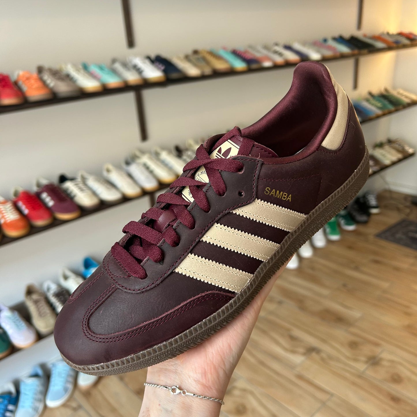 adidas Samba OG Maroon Crystal Sand (Women's)