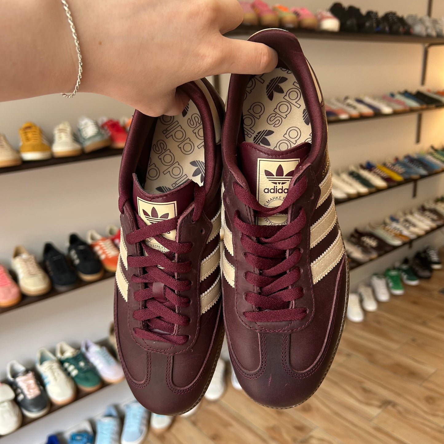 adidas Samba OG Maroon Crystal Sand (Women's)