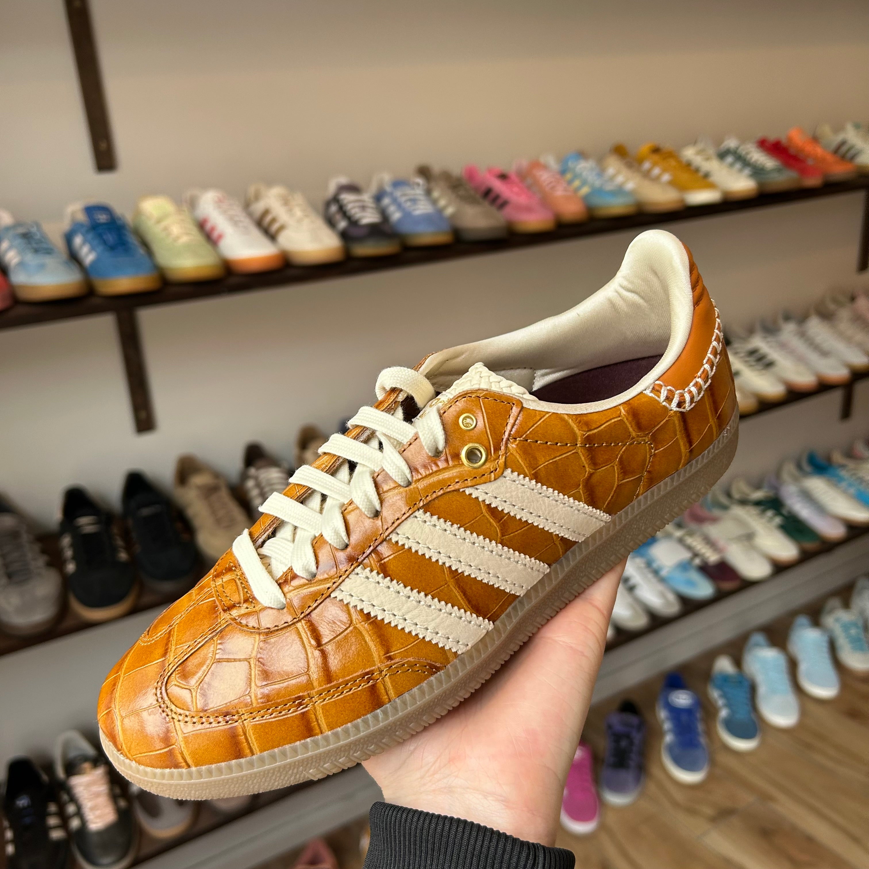 adidas Samba Wales Bonner Brown Croc – Lace Syndicate