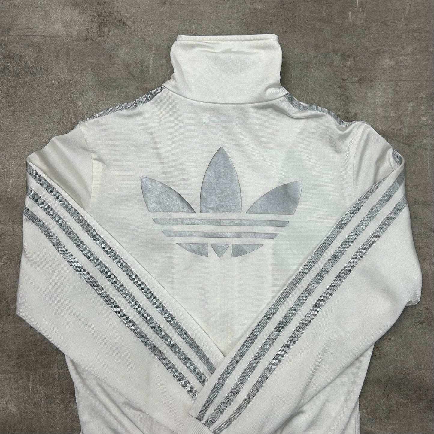 00s Adidas Originals Trackjacke Weiß-Silber