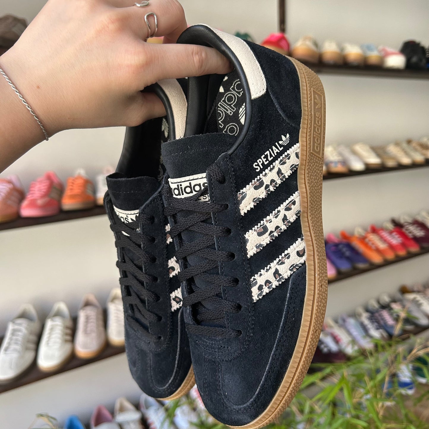 adidas Handball Spezial Black Wonder Leopard (Women's)