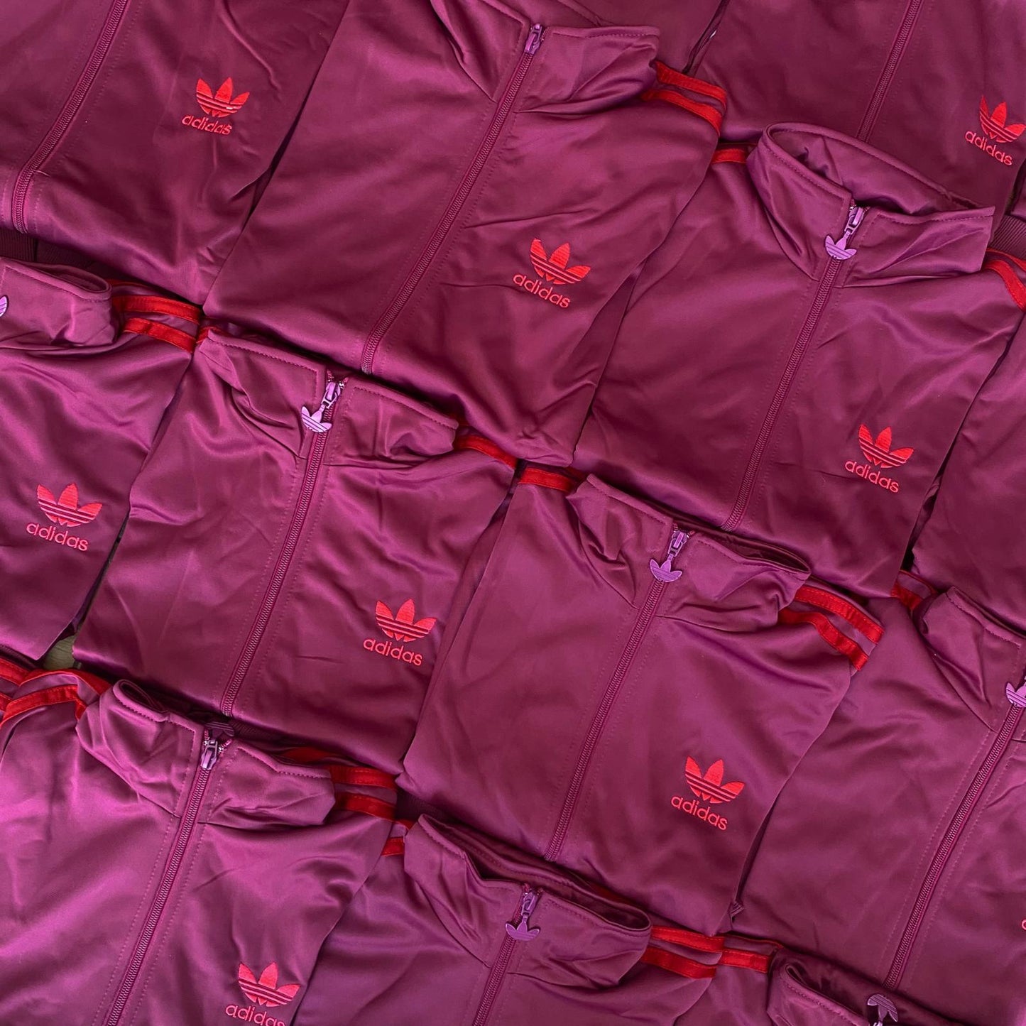 Adidas Originals Vintage Firebird Trainingsjacke violett/orange mit Backprint