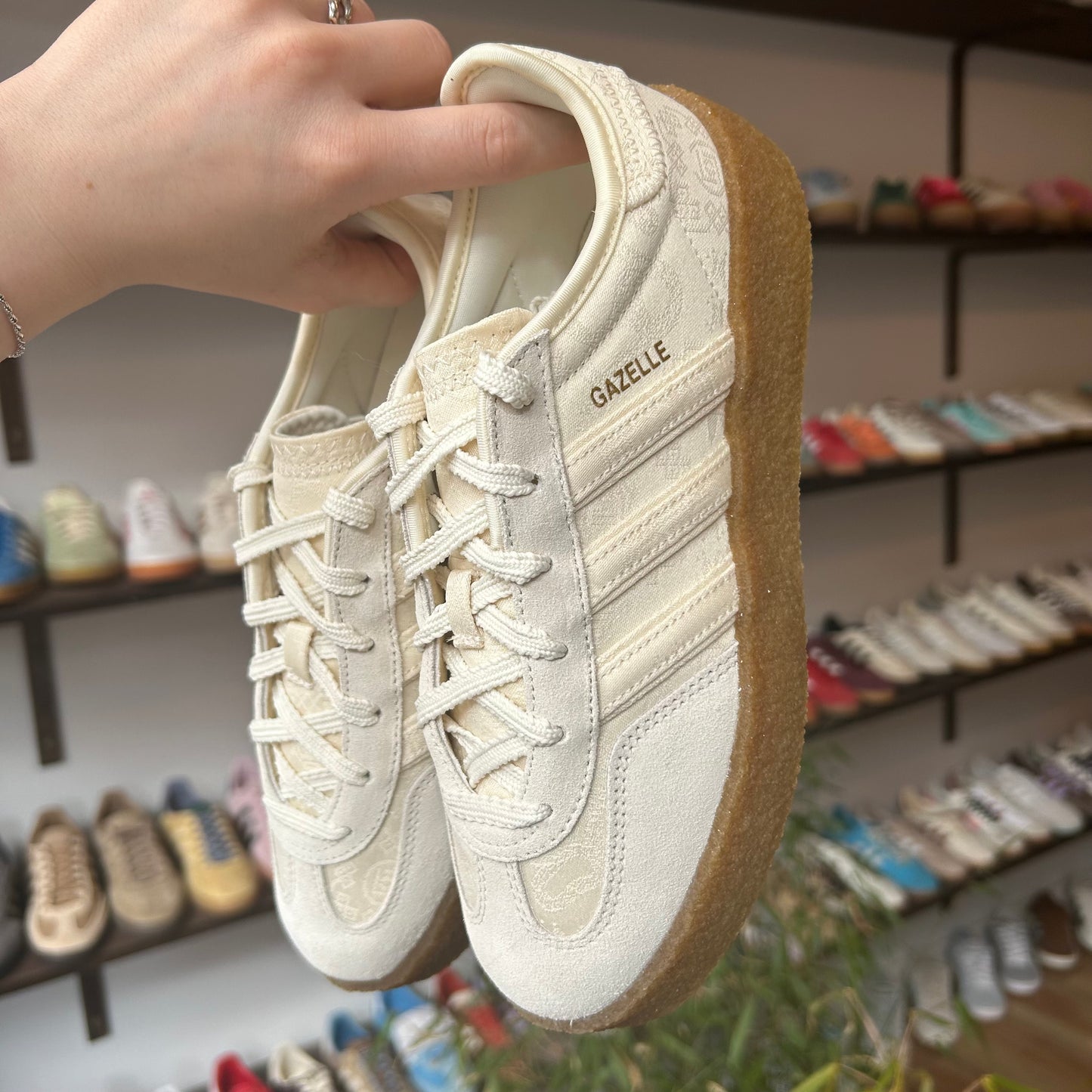 adidas Gazelle Crepe CLOT By Edison Chen Crew White