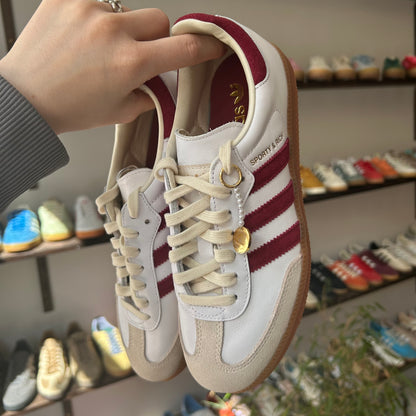 adidas Samba Sporty & Rich White Burgundy