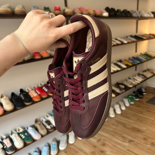 adidas Samba OG Maroon Crystal Sand (Women's)