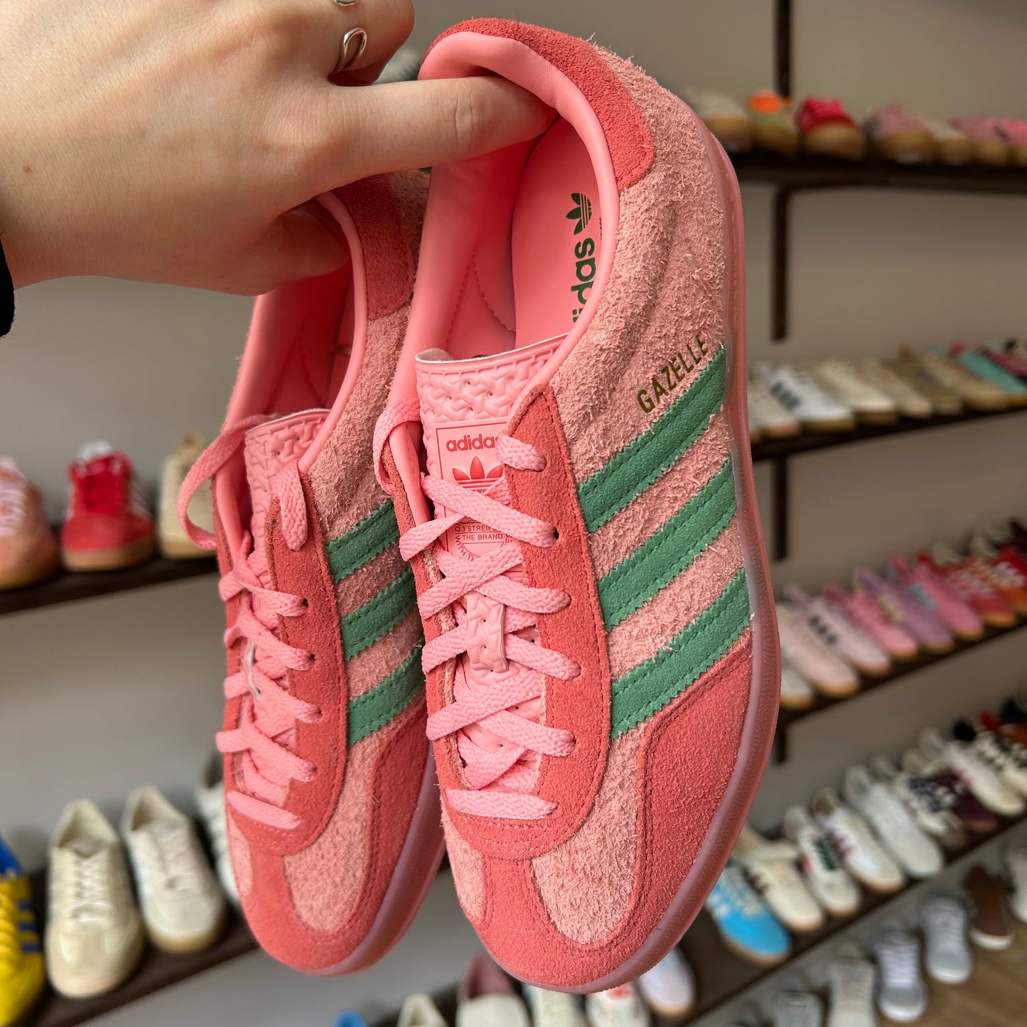 adidas Gazelle Indoor Semi Pink Spark Preloved Scarlet (Women's)