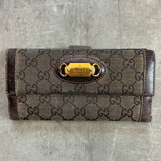 Gucci GG Canvas Long Wallet 2000er Vintage