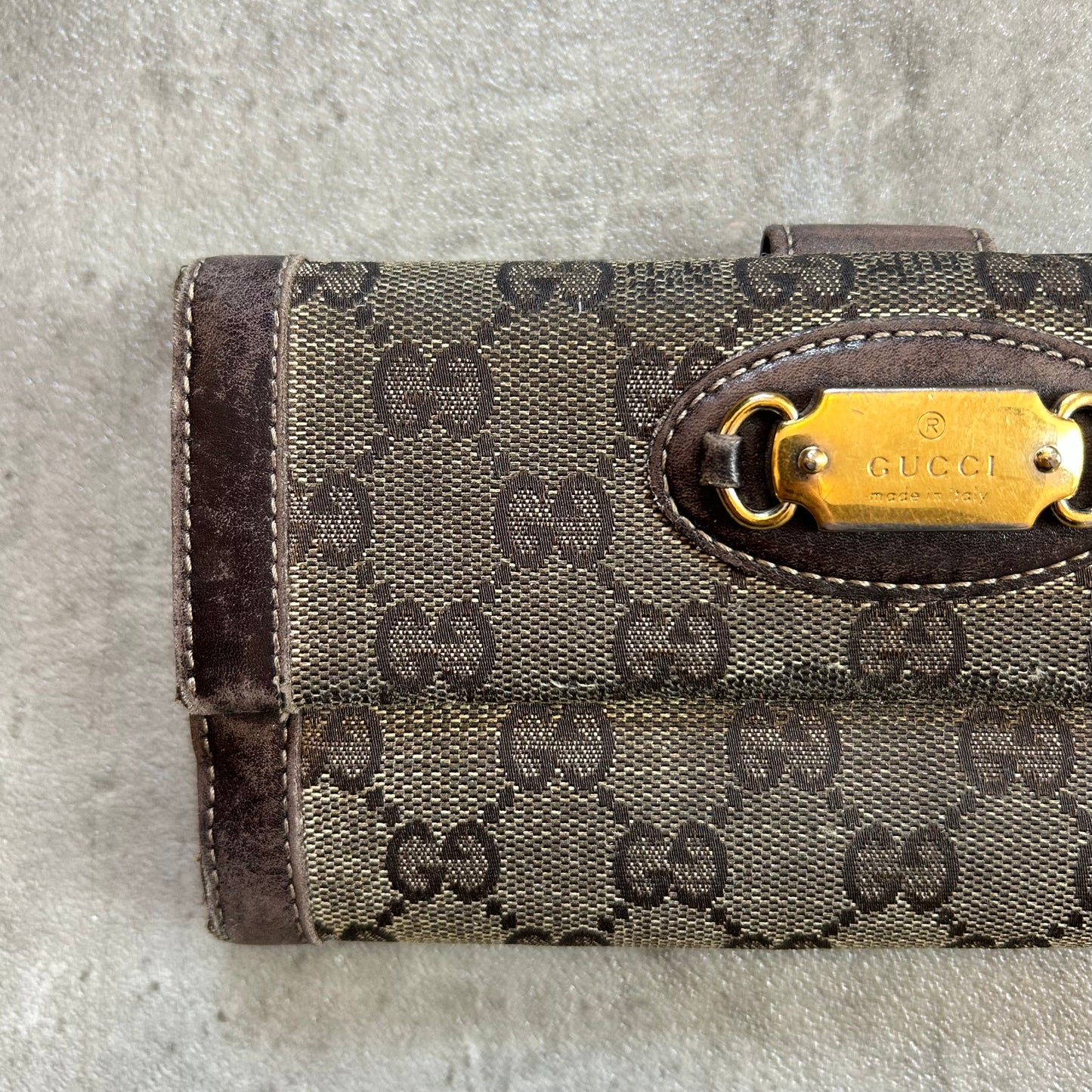 Gucci GG Canvas Long Wallet 2000er Vintage