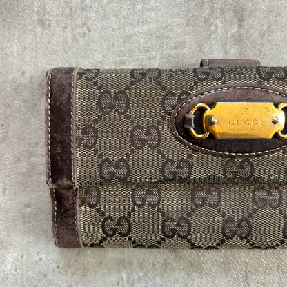 Gucci GG Canvas Long Wallet 2000er Vintage