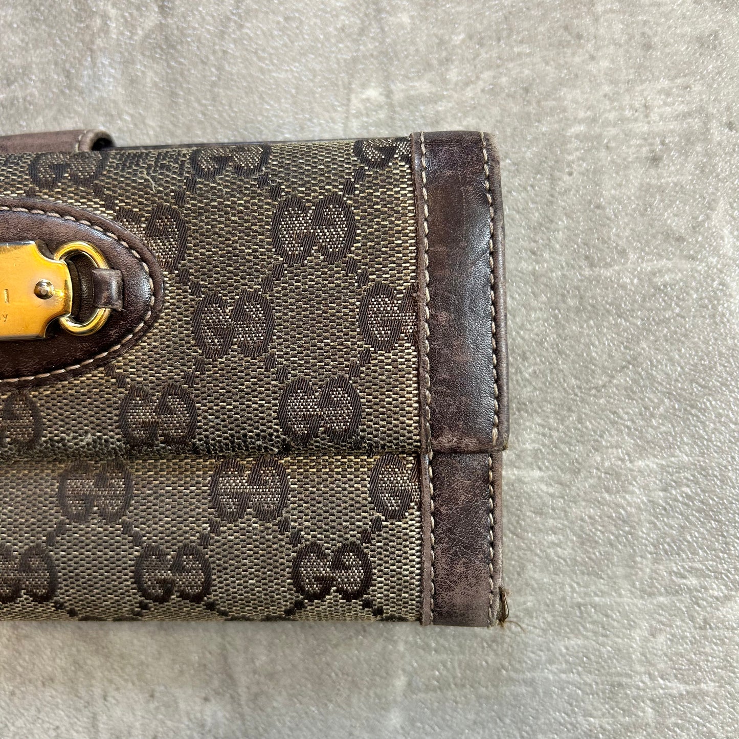 Gucci GG Canvas Long Wallet 2000er Vintage