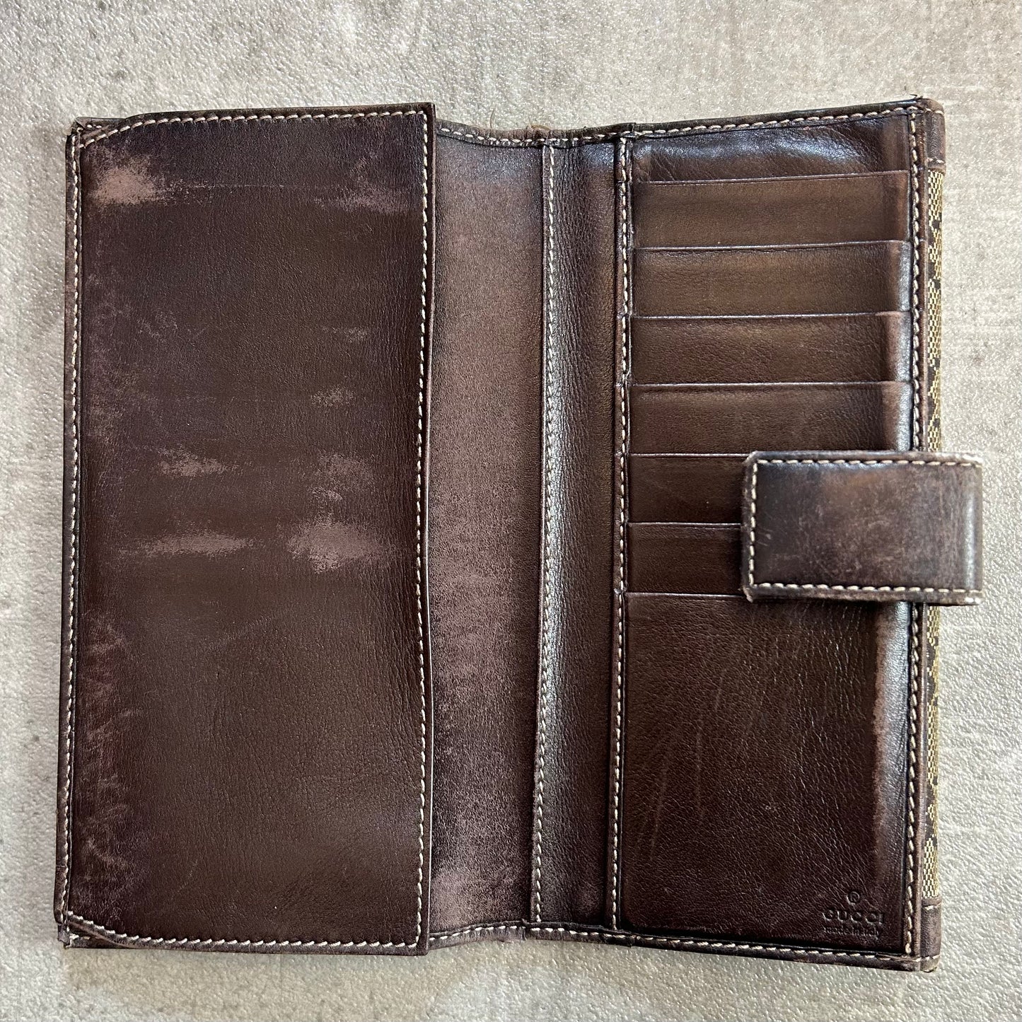 Gucci GG Canvas Long Wallet 2000er Vintage