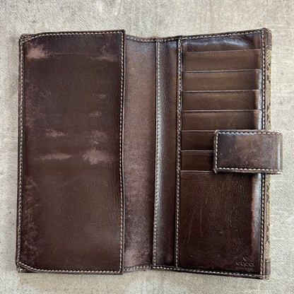 Gucci GG Canvas Long Wallet 2000er Vintage