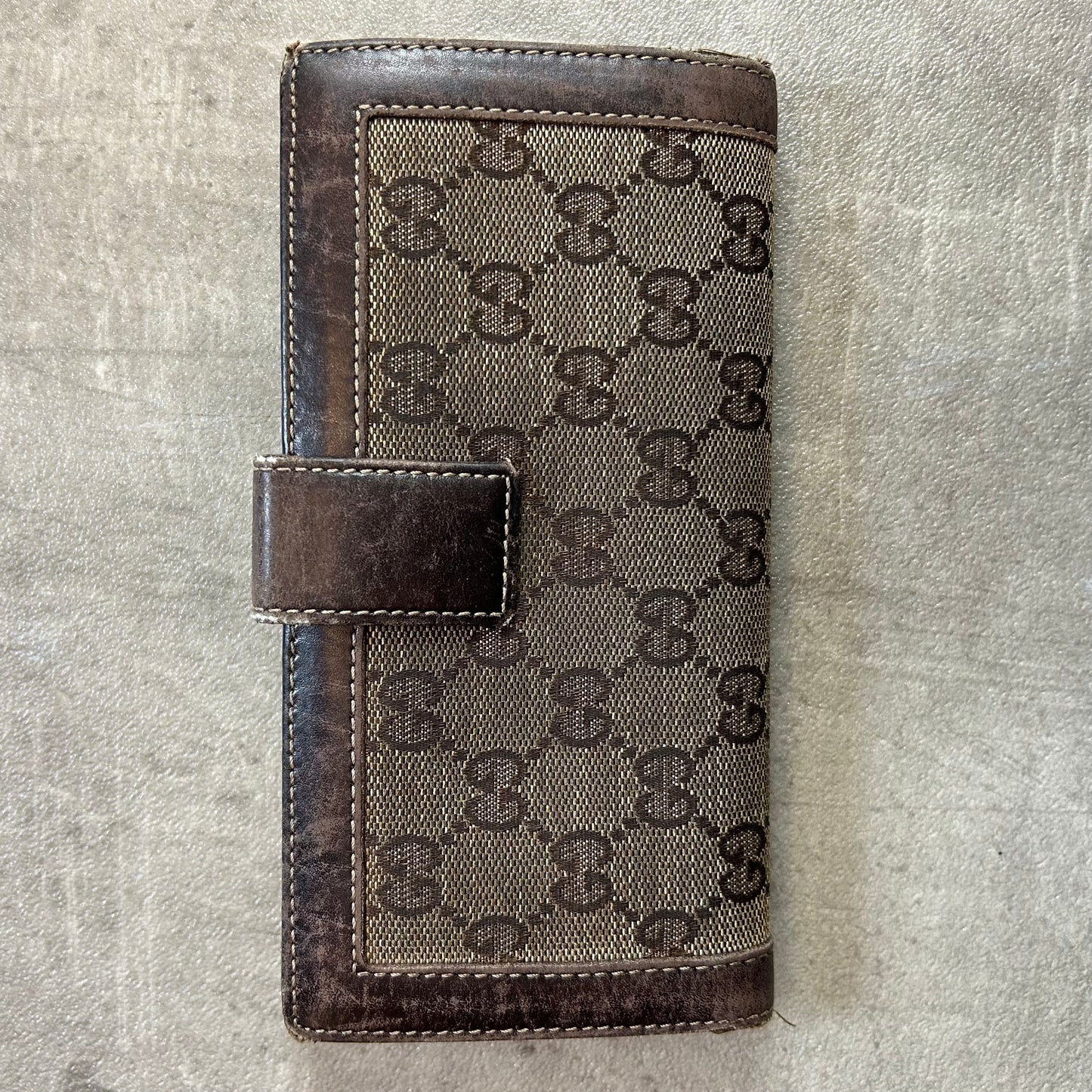 Gucci GG Canvas Long Wallet 2000er Vintage