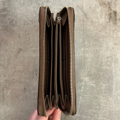 Gucci GG Monogramm Zip Wallet Braun - Vintage 2000er/2010er