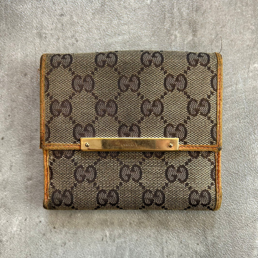 Gucci GG Canvas Monogramm Wallet - Vintage 2000er