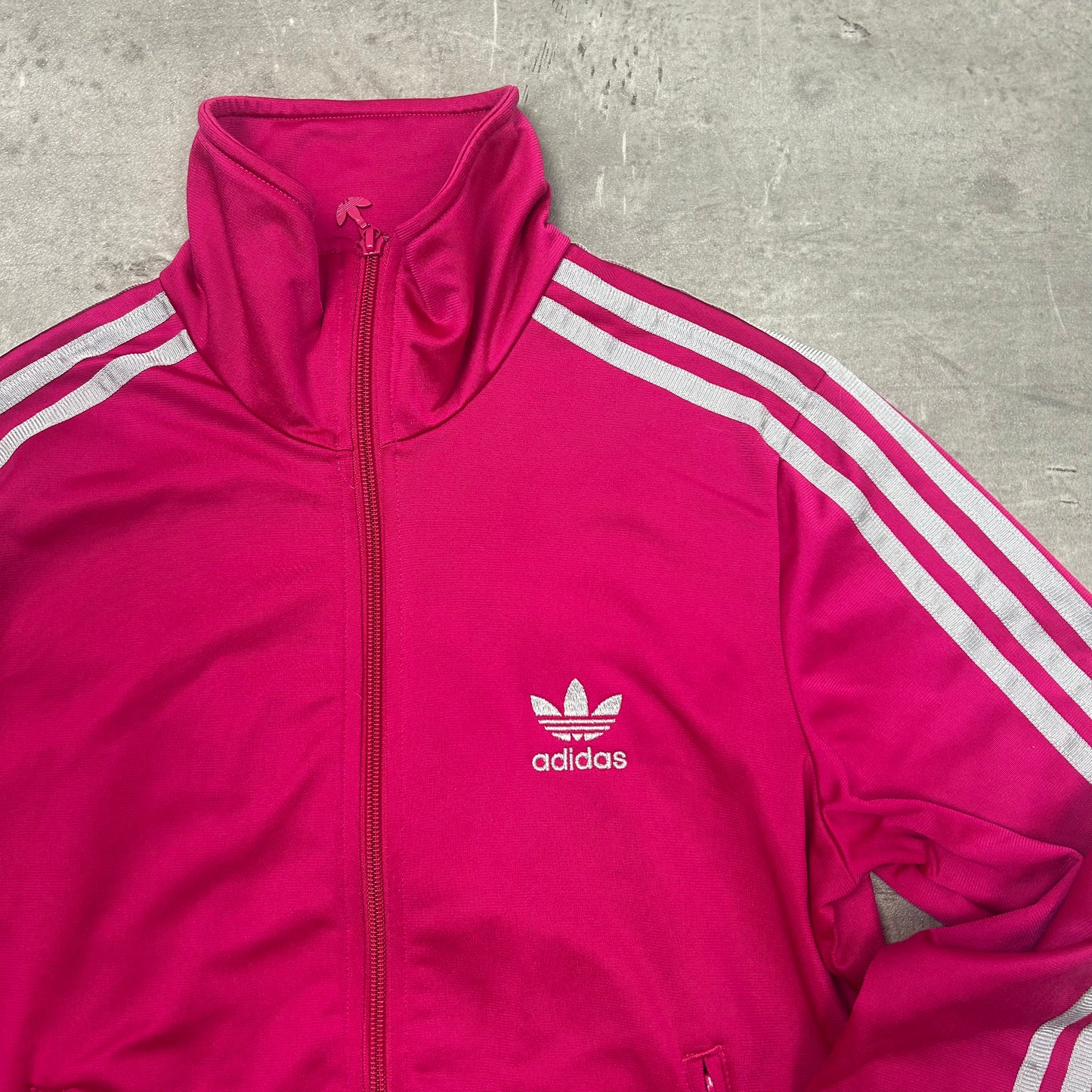 00s Adidas Originals Trackjacke Pink-Silber