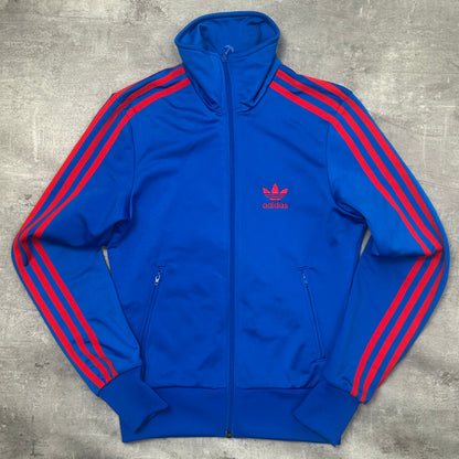 00s Adidas Originals Trackjacke Blau-Orange – Größe 40