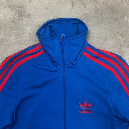 00s Adidas Originals Trackjacke Blau-Orange – Größe 40