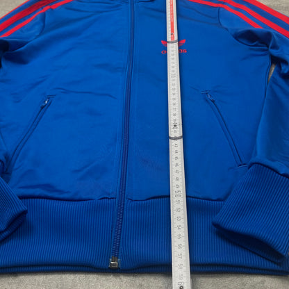 00s Adidas Originals Trackjacke Blau-Orange – Größe 40