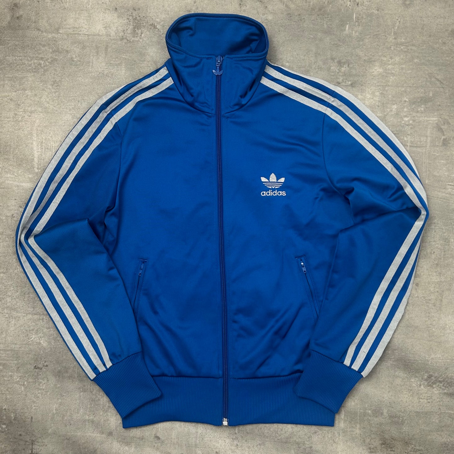 00s Adidas Originals Trackjacke Blau-Silber