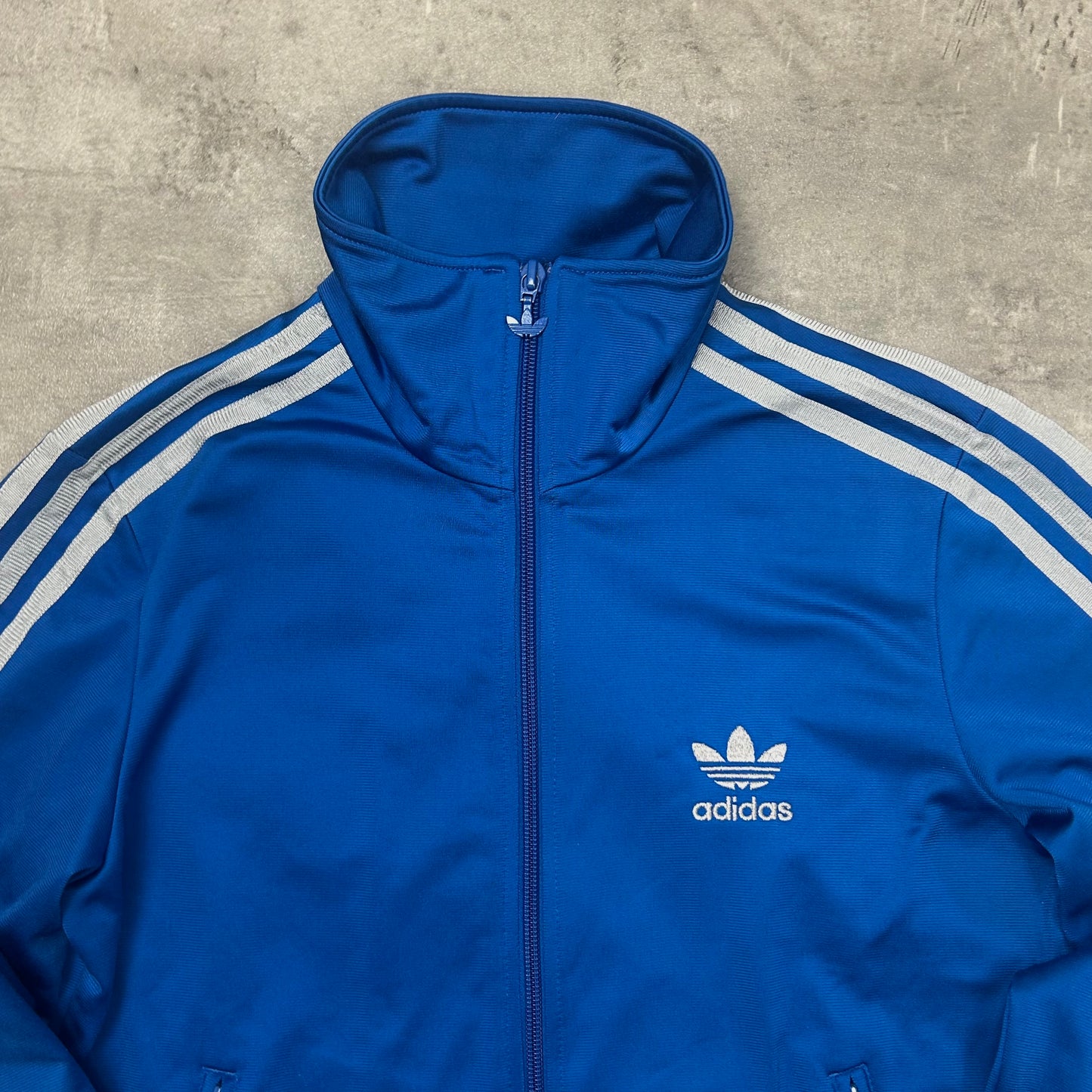 00s Adidas Originals Trackjacke Blau-Silber