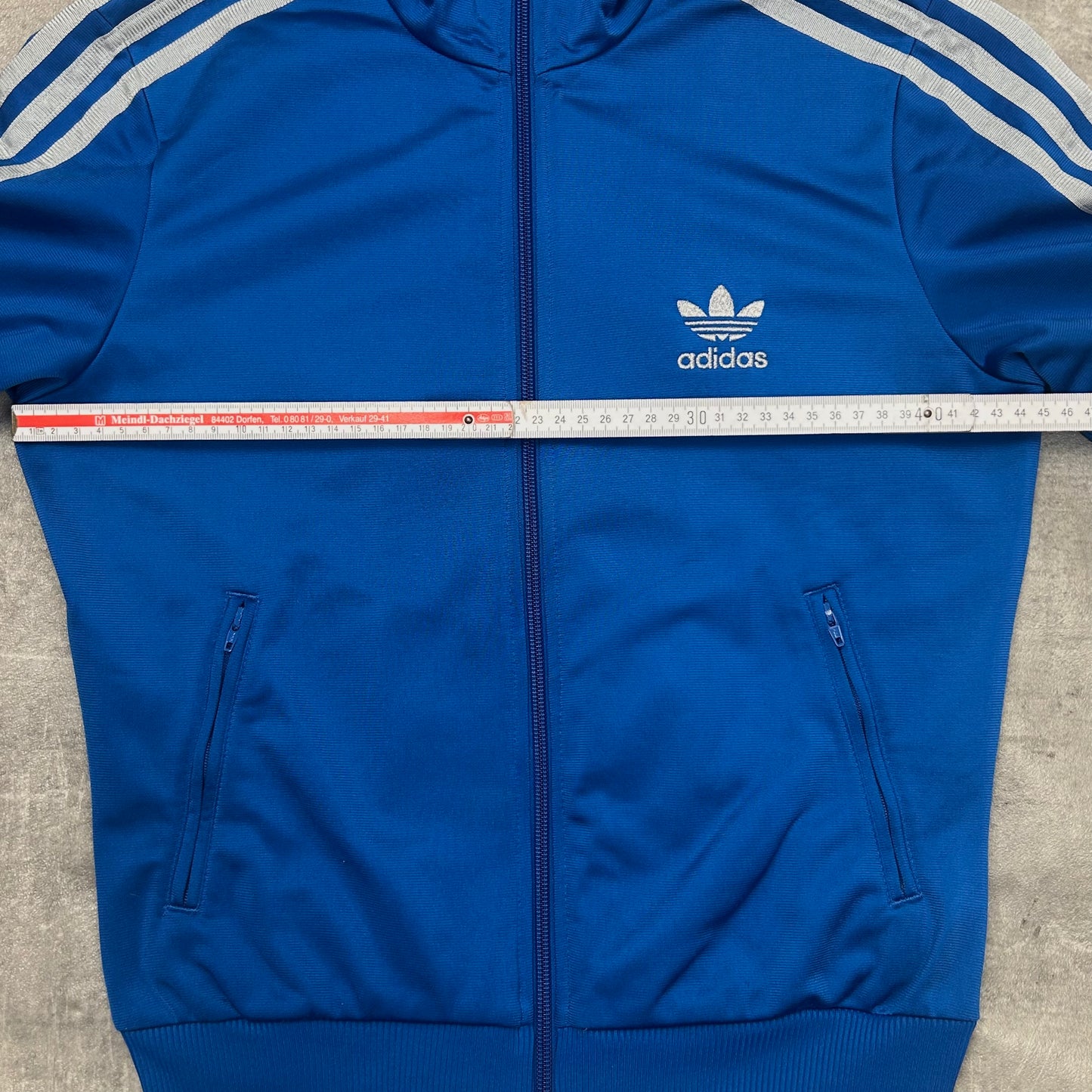 00s Adidas Originals Trackjacke Blau-Silber