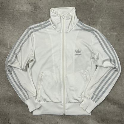 00s Adidas Originals Trackjacke Weiß-Silber