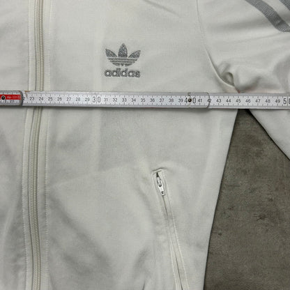 00s Adidas Originals Trackjacke Weiß-Silber