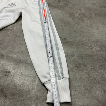 00s Adidas Originals Trackjacke Weiß-Silber