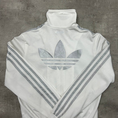 00s Adidas Originals Trackjacke Weiß-Silber