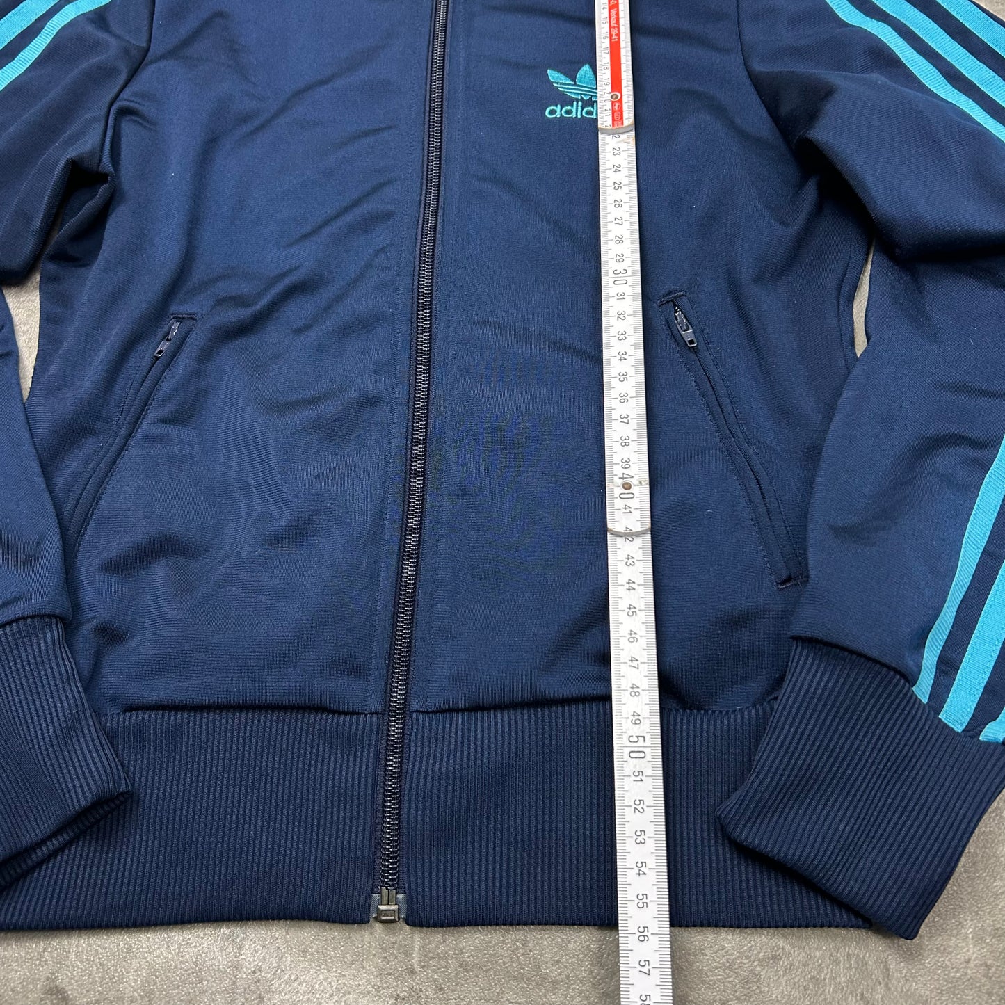 00s Adidas Originals Trackjacke Dunkelblau-Hellblau