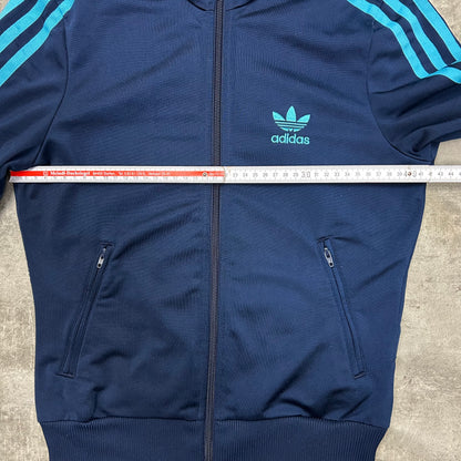 00s Adidas Originals Trackjacke Dunkelblau-Hellblau