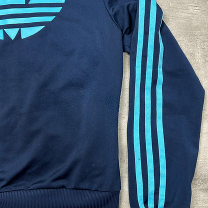 00s Adidas Originals Trackjacke Dunkelblau-Hellblau