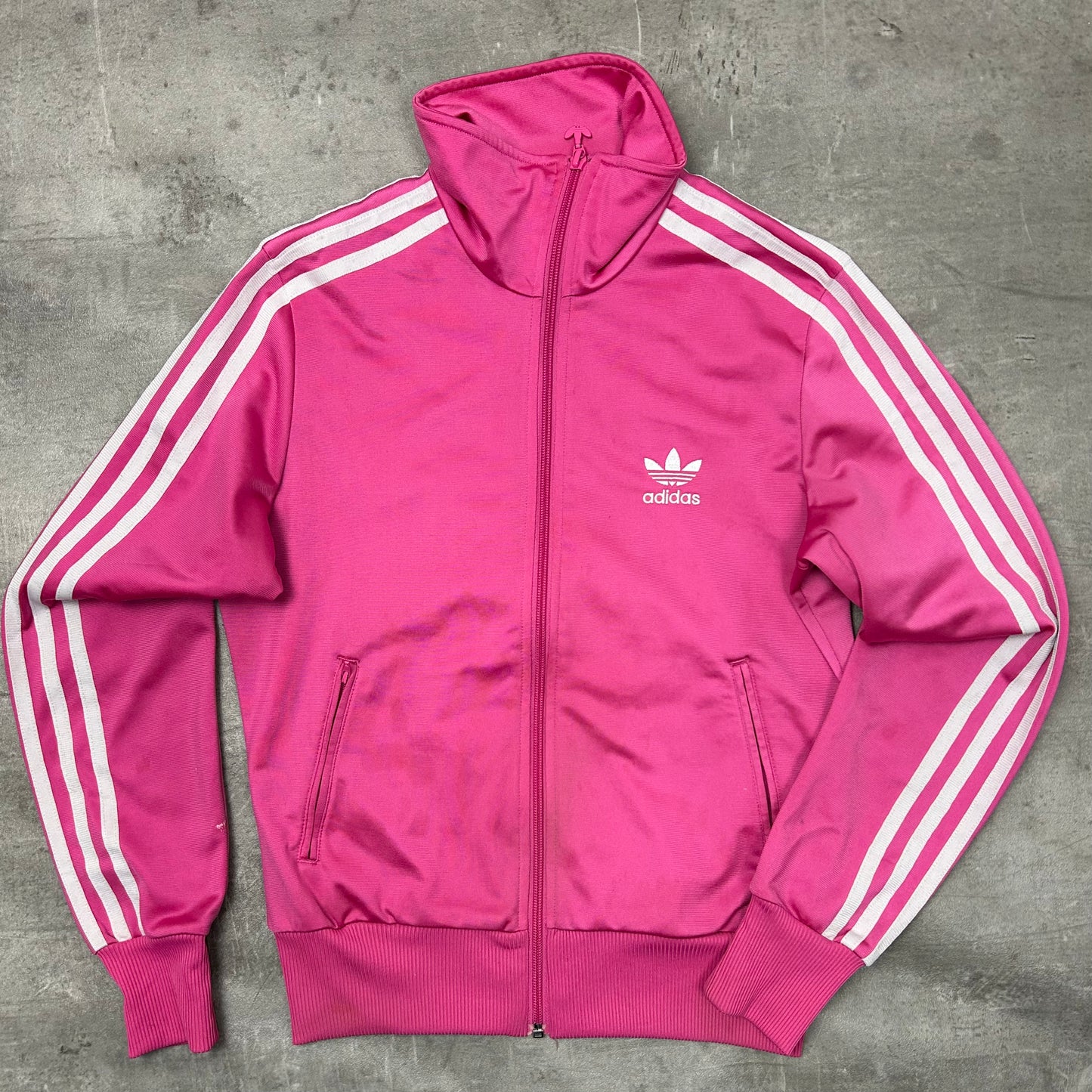 00s Adidas Originals Trackjacke Rosa-Weiß
