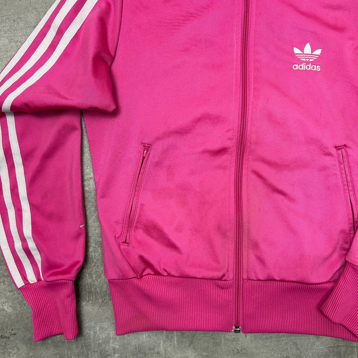 00s Adidas Originals Trackjacke Rosa-Weiß