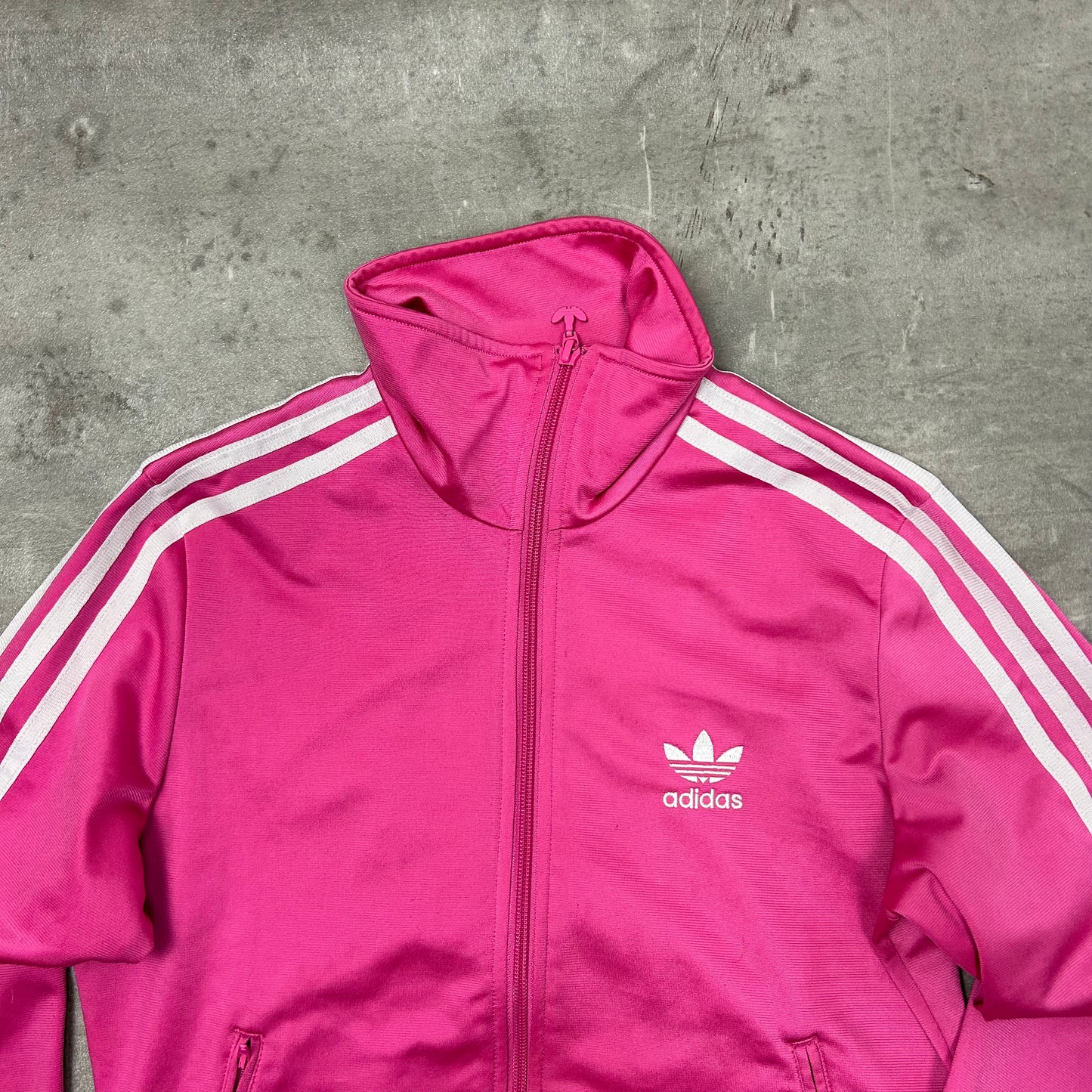 00s Adidas Originals Trackjacke Rosa-Weiß