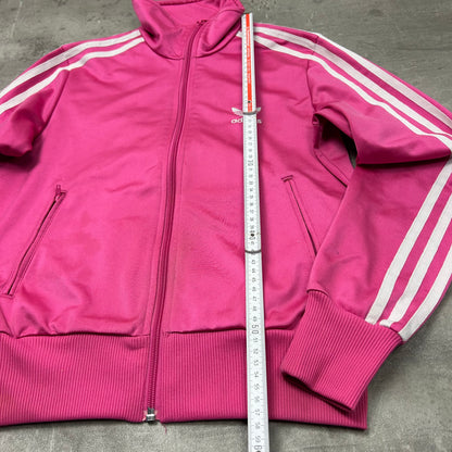 00s Adidas Originals Trackjacke Rosa-Weiß