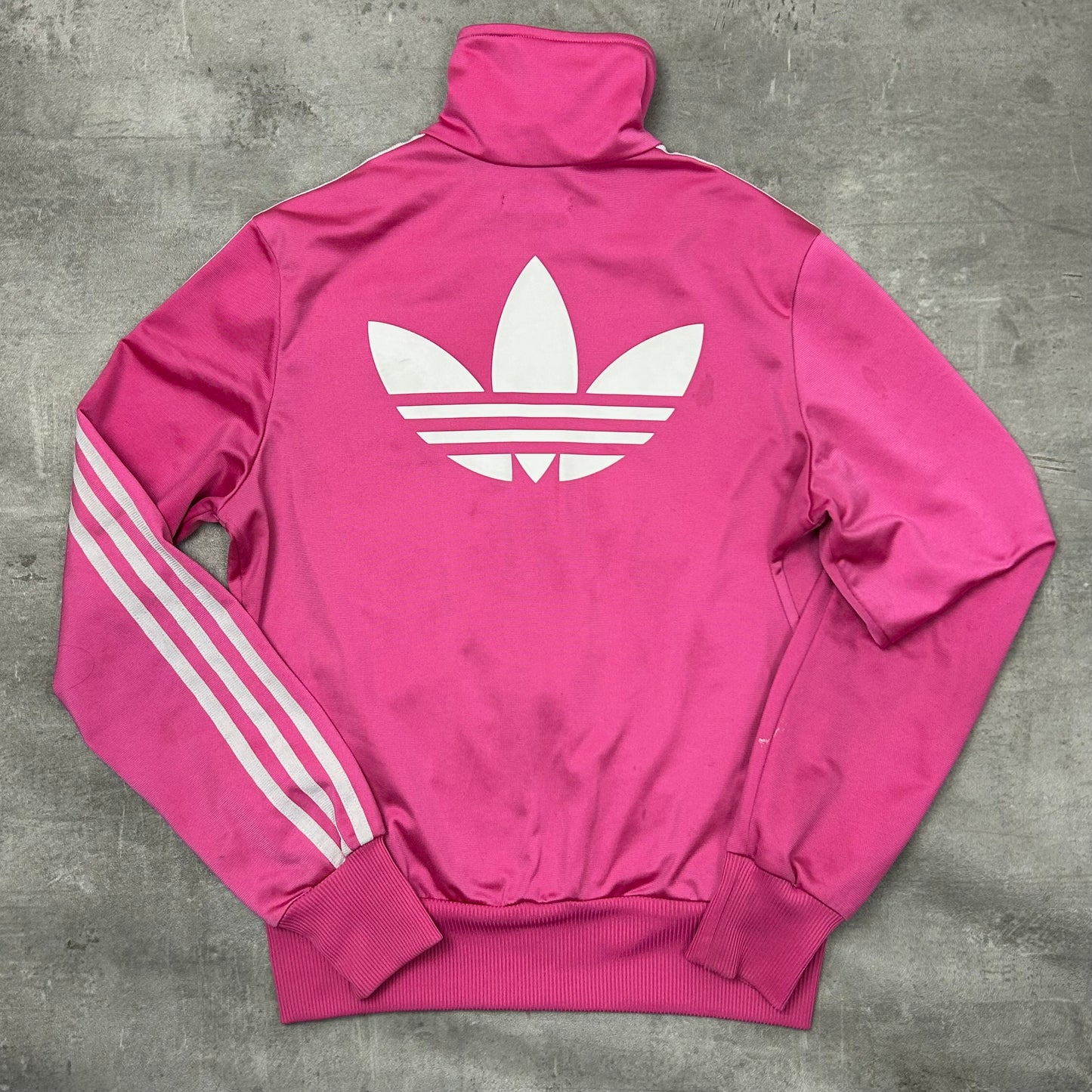 00s Adidas Originals Trackjacke Rosa-Weiß
