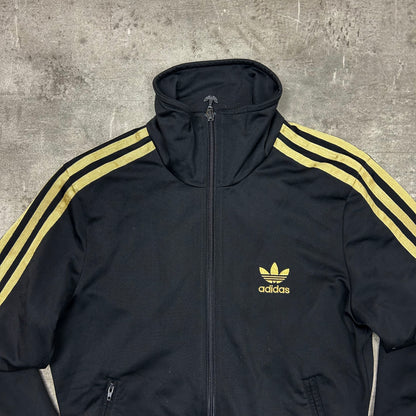 00s Adidas Originals Trackjacke Schwarz-Gold