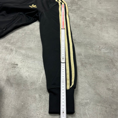 00s Adidas Originals Trackjacke Schwarz-Gold