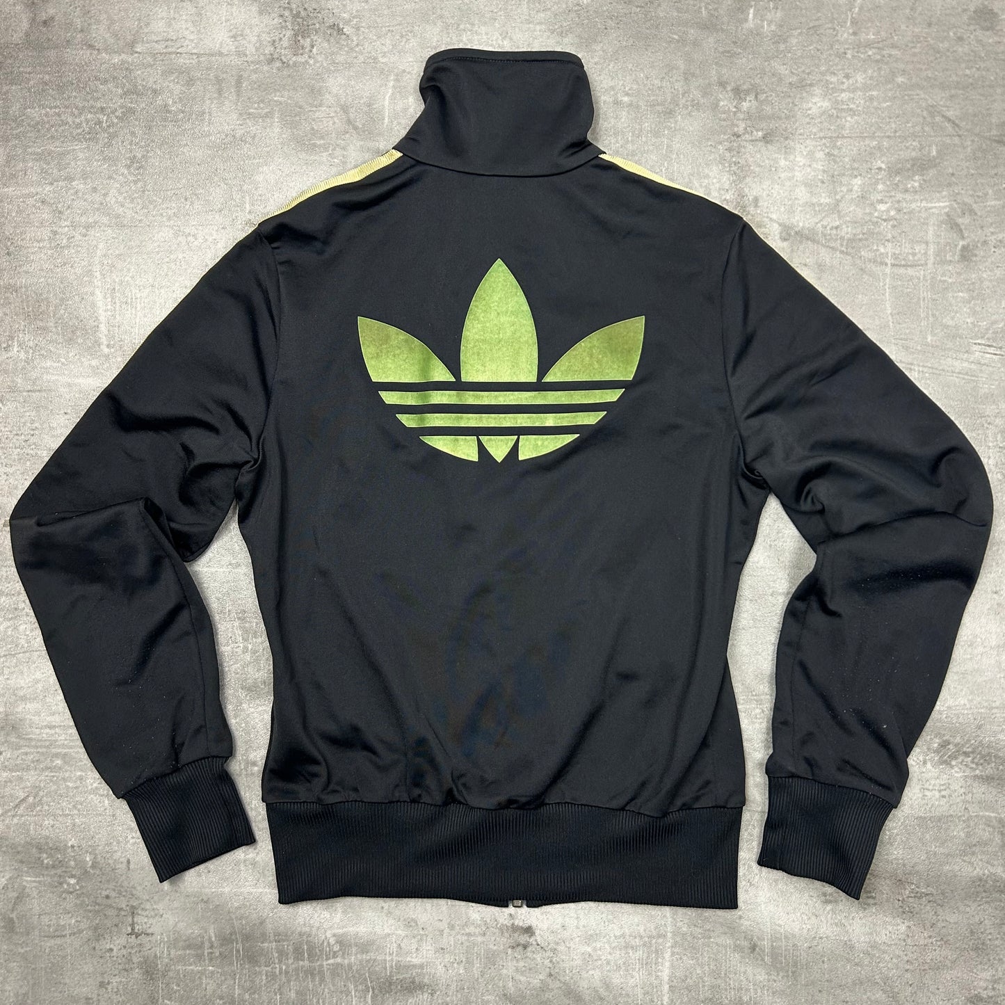 00s Adidas Originals Trackjacke Schwarz-Gold
