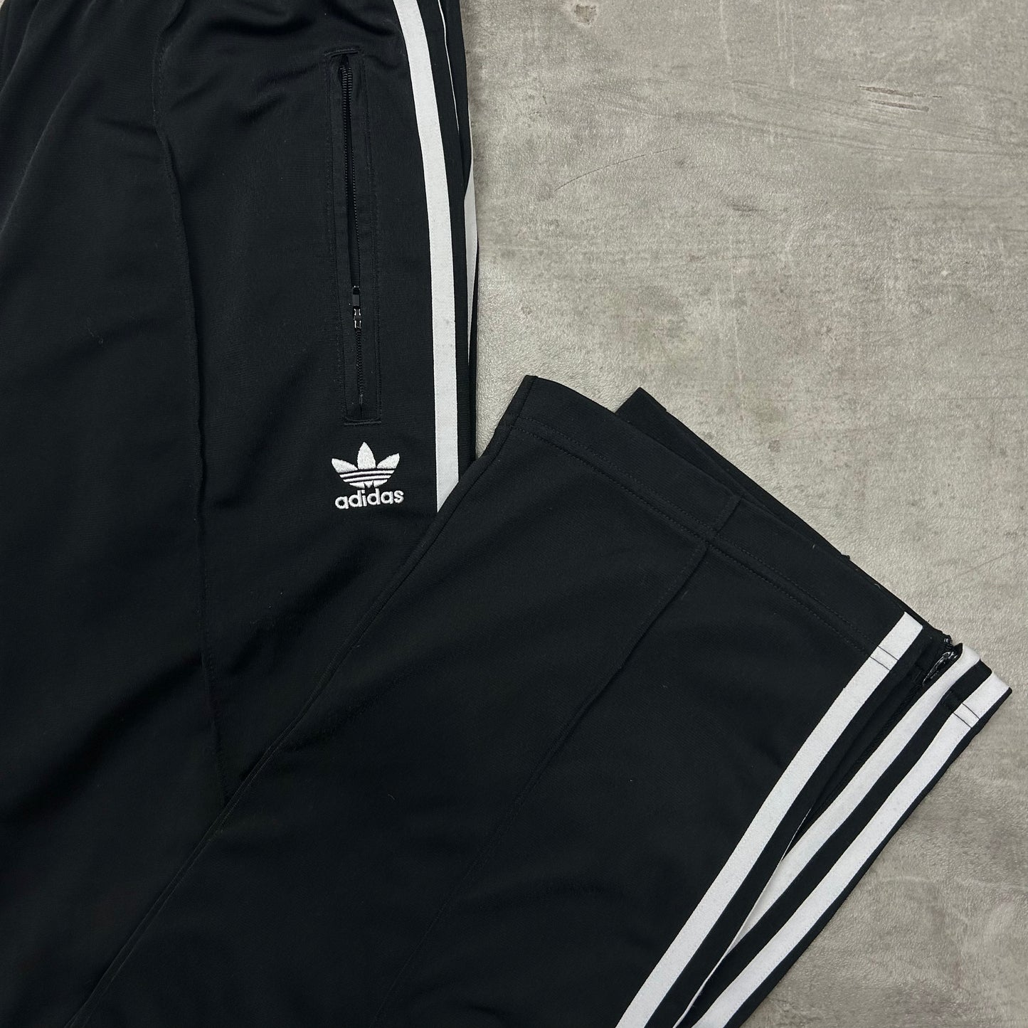 00s adidas Trackhose Schwarz/Weiß