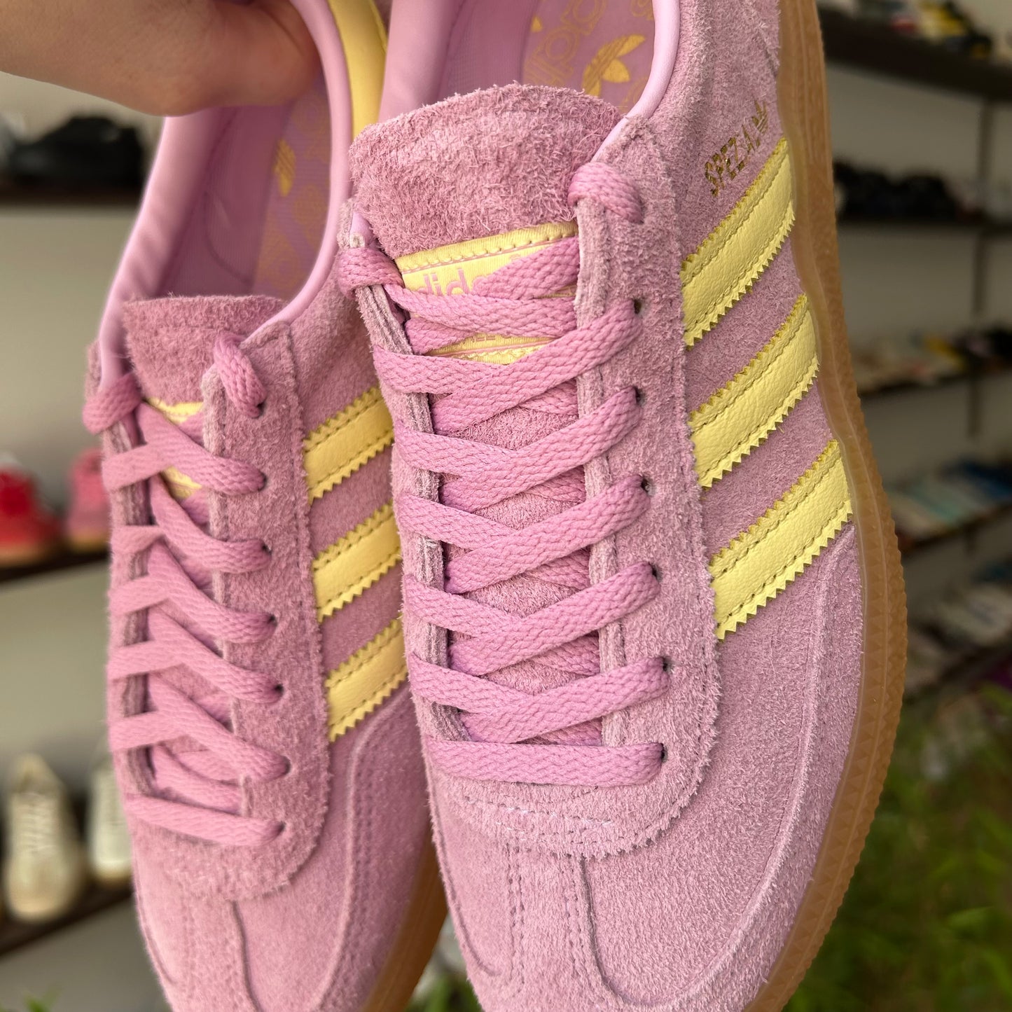 adidas Handball Spezial Bliss Lilac Yellow (Women's)