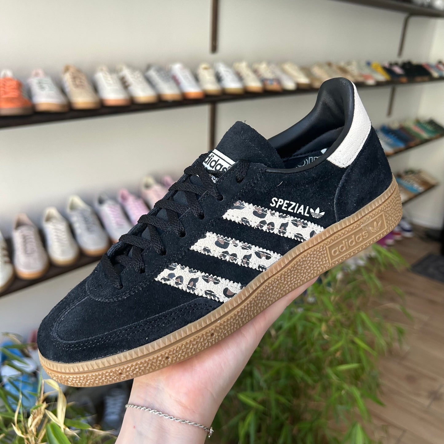 adidas Handball Spezial Black Wonder Leopard (Women's)